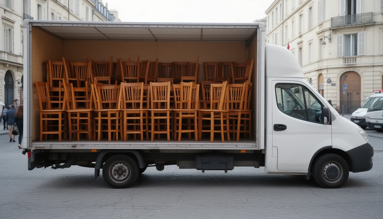 Doručení židlí WEKAMAER